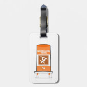 Étiquette À Bagage Le snowboard est ma drogue (Dos Vertical)