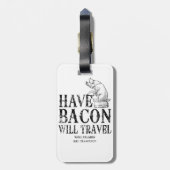 Étiquette À Bagage Le style grunge ont le lard voyagera (Dos Vertical)