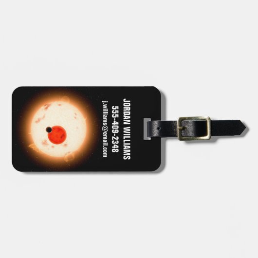 Étiquette À Bagage Le système Kepler-16. (Devant horizontal)