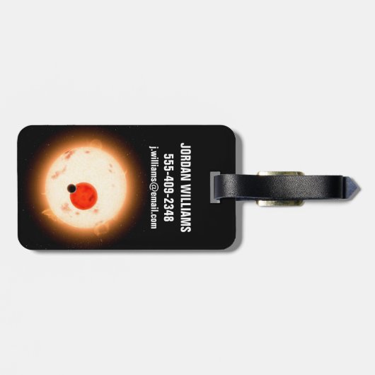 Étiquette À Bagage Le système Kepler-16. (Dos horizontal)