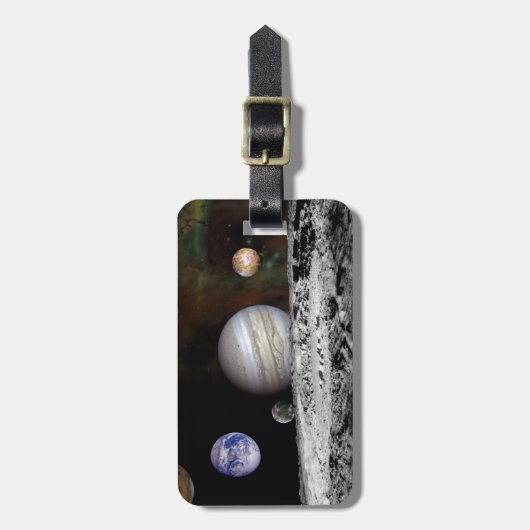 Étiquette À Bagage Le système solaire (Devant Vertical)