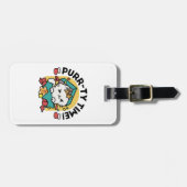 Étiquette À Bagage Le temps de la pub ! - Conception de Noël Festive (Devant horizontal)