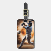 Étiquette À Bagage Le terrain de baseball Thunder, (Devant Vertical)