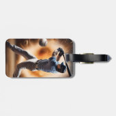 Étiquette À Bagage Le terrain de baseball Thunder, (Dos horizontal)