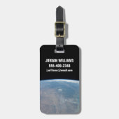 Étiquette À Bagage Le Texas Panoramique Et Le Golfe Du Mexique (Devant Vertical)