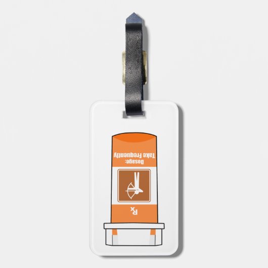 Étiquette À Bagage Le tir à l'arc est ma drogue (Dos Vertical)