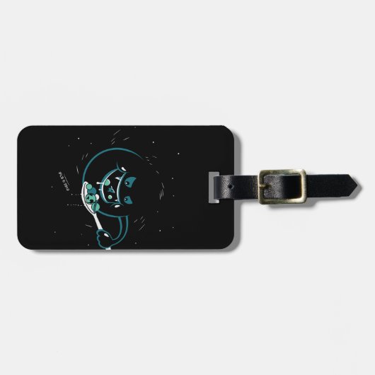 Étiquette À Bagage Le trou noir dévore (Devant horizontal)