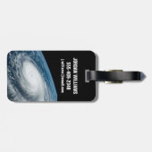 Étiquette À Bagage Le typhon Hinnamnor. (Dos horizontal)