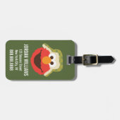 Étiquette À Bagage Le visage d'Elmo Woodland | Ajouter vos informatio (Devant horizontal)