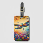 Étiquette À Bagage Le voyage de la libellule (Devant Vertical)