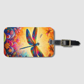 Étiquette À Bagage Le voyage de la libellule (Devant Horizontal)