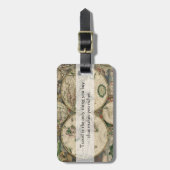 Étiquette À Bagage Le voyage rend vous une citation plus riche - (Devant Vertical)