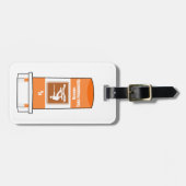 Étiquette À Bagage Le Wakeboard Est Ma Drogue (Devant horizontal)