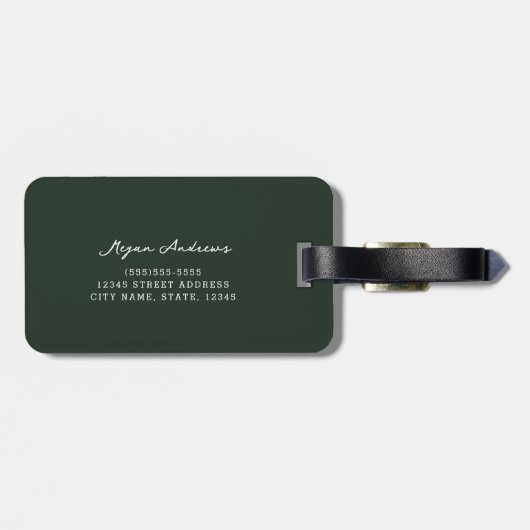 Étiquette À Bagage Leander Fleurs sauvages (Dos horizontal)