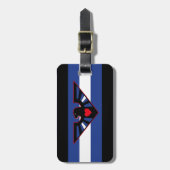 ÉTIQUETTE À BAGAGE LEATHER EAGLE FIE (Devant Vertical)