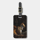 Étiquette À Bagage L'écureuil dans une patte de soleil (Devant Vertical)