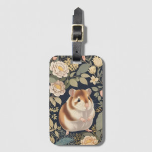 Étiquette À Bagage L'élégant Hamster William Morris Inspiré Floral