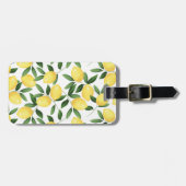 ÉTIQUETTE À BAGAGE LÉMONS DE COULEUR D'EAU (Devant horizontal)