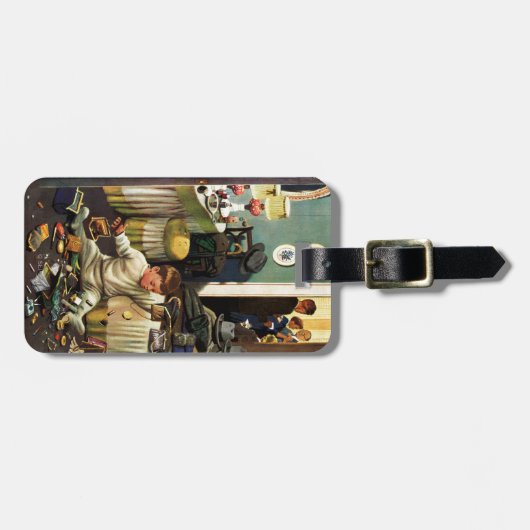 Étiquette À Bagage L'enfant en bas âge vide des bourses (Devant horizontal)