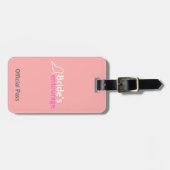 Étiquette À Bagage L'entourage de la jeune mariée avec des ailes (Devant horizontal)