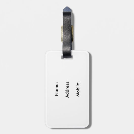 Étiquette À Bagage Leonardo Da Vinci' Mona Lisa (Dos Vertical)