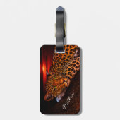 Étiquette À Bagage Leopard (Dos Vertical)