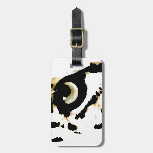 Étiquette À Bagage Léopard Eye (Devant Vertical)