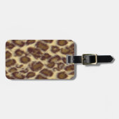 Étiquette À Bagage Leopard (personnalisable) (Devant horizontal)