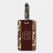 Étiquette À Bagage Leopard (personnalisable) (Dos Vertical)