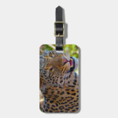 Étiquette À Bagage Leopard tacheté (Devant Vertical)
