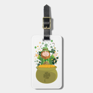 Étiquette À Bagage Leprechaun de Saint Patrick