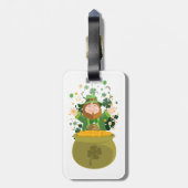 Étiquette À Bagage Leprechaun de Saint Patrick (Dos Vertical)