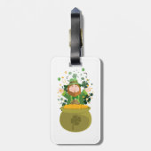 Étiquette À Bagage Leprechaun de Saint Patrick (Dos Vertical)