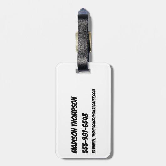 Étiquette À Bagage L'équipe des filles puissantes est géniale (Dos Vertical)