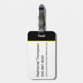 Étiquette À Bagage L'équipe du suicide | Grille Rétro Avec Amanda Wal (Dos Vertical)