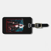 Étiquette À Bagage L'équipe du suicide | Harley Quinn & Green Ferns (Devant horizontal)