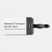 Étiquette À Bagage L'équipe du suicide | Motif d'icône de caractère (Dos horizontal)