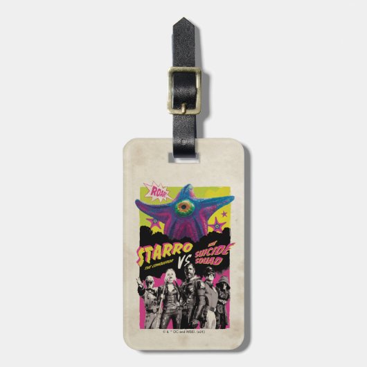 Étiquette À Bagage L'équipe du suicide | Starro Vs L'Équipe Suicide (Devant Vertical)