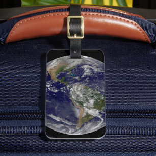 Étiquette À Bagage Les Amériques Au Jour des terres.