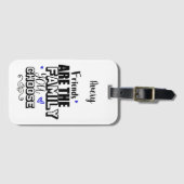 Étiquette À Bagage Les Amis Sont La Famille Que Vous Choisissez (Devant Horizontal)