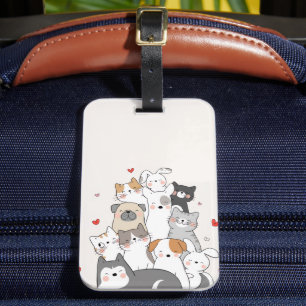 Étiquette À Bagage Les animaux mignons