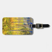 Étiquette À Bagage Les arbres d'Aspen à l'automne dans les Rocheuses (Devant horizontal)