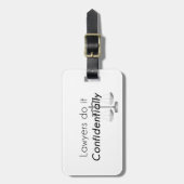 Étiquette À Bagage Les avocats le font en toute confidentialité (Devant Vertical)