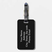 Étiquette À Bagage Les bascules électroniques ont personnalisé (Dos Vertical)