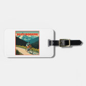 Étiquette À Bagage Les battements cyclables fonctionnent (Devant horizontal)