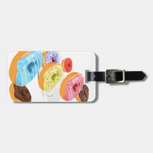 Étiquette À Bagage Les beignets (Devant horizontal)