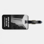 Étiquette À Bagage Les cascades | Skogafoss Cascade, Islande (Dos horizontal)