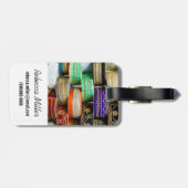 Étiquette À Bagage Les Casquettes arabes au marché (Dos horizontal)