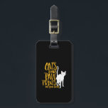 Étiquette À Bagage Les chats laissent les Empreintes de pattes sur vo<br><div class="desc">Les chats laissent des empreintes de pattes sur votre coeur marchandises pour amoureux des chats, maman de chat ou papa de chat, dame de chat fou, propriétaire de plus d'un mignon petit chatons et des chatons. Un design graphique cool et génial pour ceux qui aiment leur animal de compagnie en...</div>