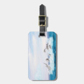 Étiquette À Bagage Les dauphins qui sautent (Devant Vertical)